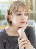 透明感ミルクティーアッシュウルフカットc6北浦和10代20代30代