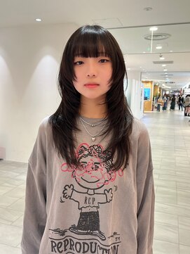 ビーハイブアヴェダ PARCO2店(BEHIVE AVEDA) 【yuuna】ロングウルフレイヤー