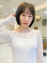 ネオリーブ アンド 渋谷店(Neolive &)&nbsp;渋谷/ミニウルフ/フェザーパーマ/ボブ/ホワイトグレージュ