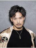 アップバングショートスパイラルパーマ