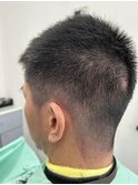 スポーツ刈りの変形したスタイル