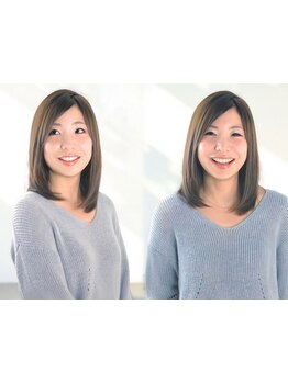 《高級プレミアム縮毛矯正》ナチュラルな質感でツヤ髪へ☆一人ひとりの髪質に合わせて潤いのある美髪に─