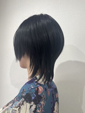 グルグル 新小岩店(GULGUL) ☆前下がりウルフ+ブルーブラック