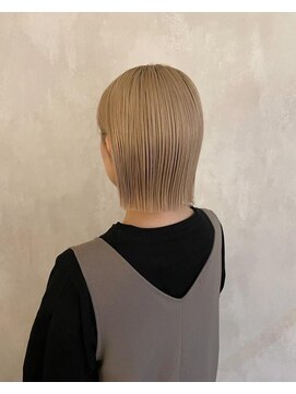 髪質改善/顔周りレイヤーカット/グレージュ[千葉/千葉駅]