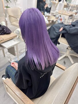 モリオフロムロンドン 大宮店(morio from London) 【坪井】ケアブリーチ ×バイオレット