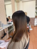 アークスヘアー&nbsp;30代40代髪質改善ココアブラウン艶感ストレート透明感赤み消し