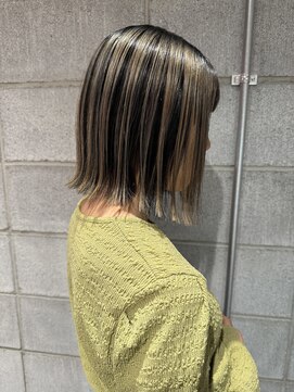 ノル 栄矢場町(nol) アッシュベージュ×アンブレラカラー(ブロンド/グレージュ)