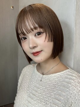 ロンド ボーイ 表参道(Lond BOY) グレーブラウン似合わせカット/ミニボブレイヤー/ダークアッシュ