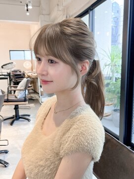 ヘアサロン パーセント(Hair Salon ％) 流れる顔周りレイヤー