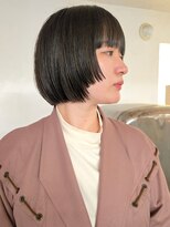 マカロニコースト(macaroni coast)&nbsp;前上がりの姫カット 顎ラインボブ ワイドバング