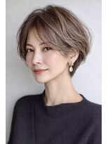 ハーツ(Heart's)&nbsp;白髪ぼかし脱白髪染め大人ショート40代50代60代
