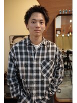 エディ(Edy) メンズスパイキーショートツイストスパイラルパーマ眉毛カット
