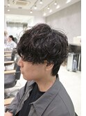 《簡単お洒落》無造作マッシュシャドウパーマ