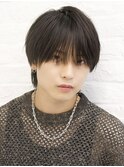 ナチュラルショートシースルーマッシュウルフ地下風縮毛矯正