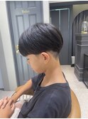 men's/メンズ/リバースセンターパート/ニュアンスパーマフェード