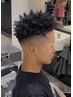 【stylist一平指名】メンズカット×スパイキーアフロ［針金パーマ］
