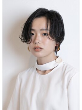 マウロア(MAULOA) 【Mauloa】黒髪スタイル 大人可愛い ワンサイドショート