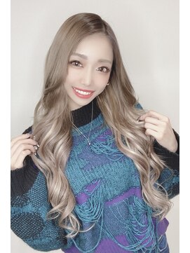 ヘアーデザイン ジェルム(Hair Design germe) ホワイトハイライトで大人ギャル/YUDU