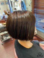 ヘアメイク ポコ ア ポコ(Hair make poco apoco)&nbsp;小顔前下がりボブ［髪質改善］［生駒市美容室］［40代50代60代］