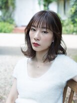 美容室 リズヘアー 稲毛店(Riz hair) ぱっつん外ハネウェーブ【稲毛】