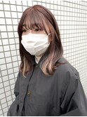 ボブルフ くびれヘア デザインカラー