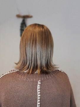 アフィックスヘア 新小岩(affix hair) ハイトーンカラー×透明感ボブ