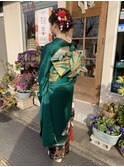 成人式着付け
