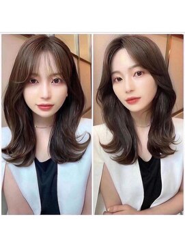 アフロートリノ(AFLOAT Leino) 吉武満里奈20代30代40代2wayバング韓国ミディアムセミディ
