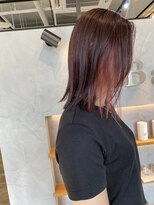 ベーシス(Basis) 【Basis福田】レッド×ピンクベージュ×ボブ