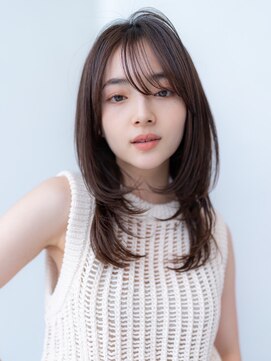 メゾンバイハバナ(maison by HAVANA) 20代30代大人かわいい前髪パーマ黒髪くびれロングレイヤー