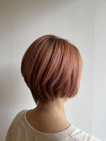 リノ(Lino)&nbsp;前下がりショートボブ×オレンジカラー