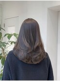 ミディアム~セミロングのワンカールレイヤー