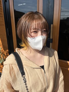 コポル(Copol) 季節の似合わせ夏カラー×ウルフボブ×インナーカラー