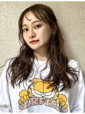 ロングパーマウェーブパーマゆるめパーマコテ巻き風パーマ