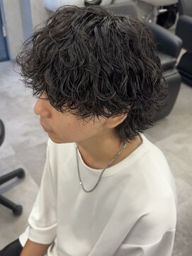 ネクストメンズ 表参道(NEXT men's) カルマパーマ/ベリーショート/ダークアッシュ/ニュアンスパーマ