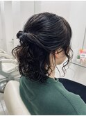 ハーフアップ