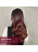 ブリーチなしダブルカラーで叶えるピンクブラウンカラー