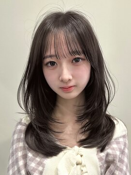 ユニコ(unico) 韓国風/レイヤー/小顔/前髪カット/髪質改善/グレージュ/透明感