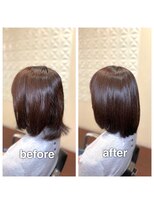 アウラ(aura) カット+ハーバルカラー+艶髪トリートメント