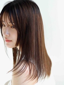 サジュー(Sajou)の写真/カラーによるダメージや髪質のお悩みもこだわりのトリートメントで憧れのサラサラうるツヤ髪に☆