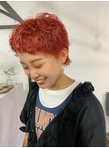 20代30代ハイトーン×オレンジベージュ◎外国人風ショート