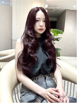 ジーナ 渋谷神南(Zina) 髪質改善＊ワインレッドくびれヘア＊美髪【Zina渋谷神南】