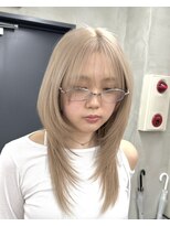 ニコ トウキョウ 渋谷(nico TOKYO) ダブルカラーミルクティーベージュピンクブラウンロングレイヤー