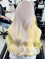 エゴル ナゴヤサカエ(ENGOL NAGOYA SAKAE)&nbsp;坂野貴哉/ホワイトベージュ/デザインカラー/ハイトーンカラー