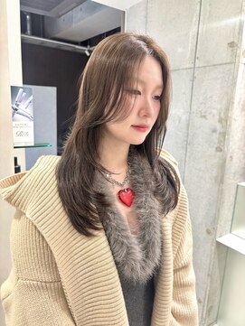 ジーナ 渋谷神南(Zina) ［amika指名］透明感カラー/グレージュカラー/レイヤーカット