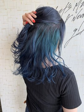 グラムアッシュ(GLAM ASH) ブルーインナーカラー