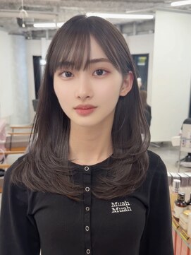 ガーランドウメダ(Garland umeda) チョコレートカラー、セミロングヘア　担当　垣内　6877