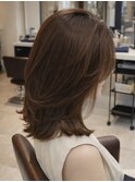 20代30代/大人かわいい/小顔ひし形/ウルフ/ミディアムレイヤー