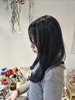 マロウイヴ(mallow eve)&nbsp;《花屋併設》就活カラー　ブルーブラック