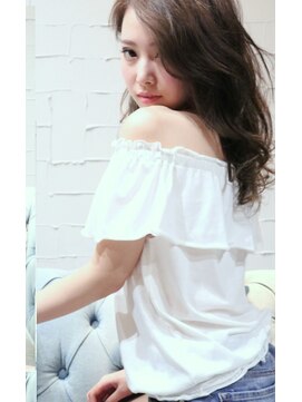 ホラン(HoLan) 【HoLan】無造作ルーズカールxシアーグレージュカラー